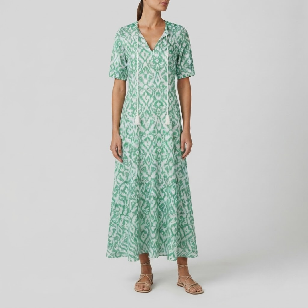 NAYA | Midi dress with geometric print
