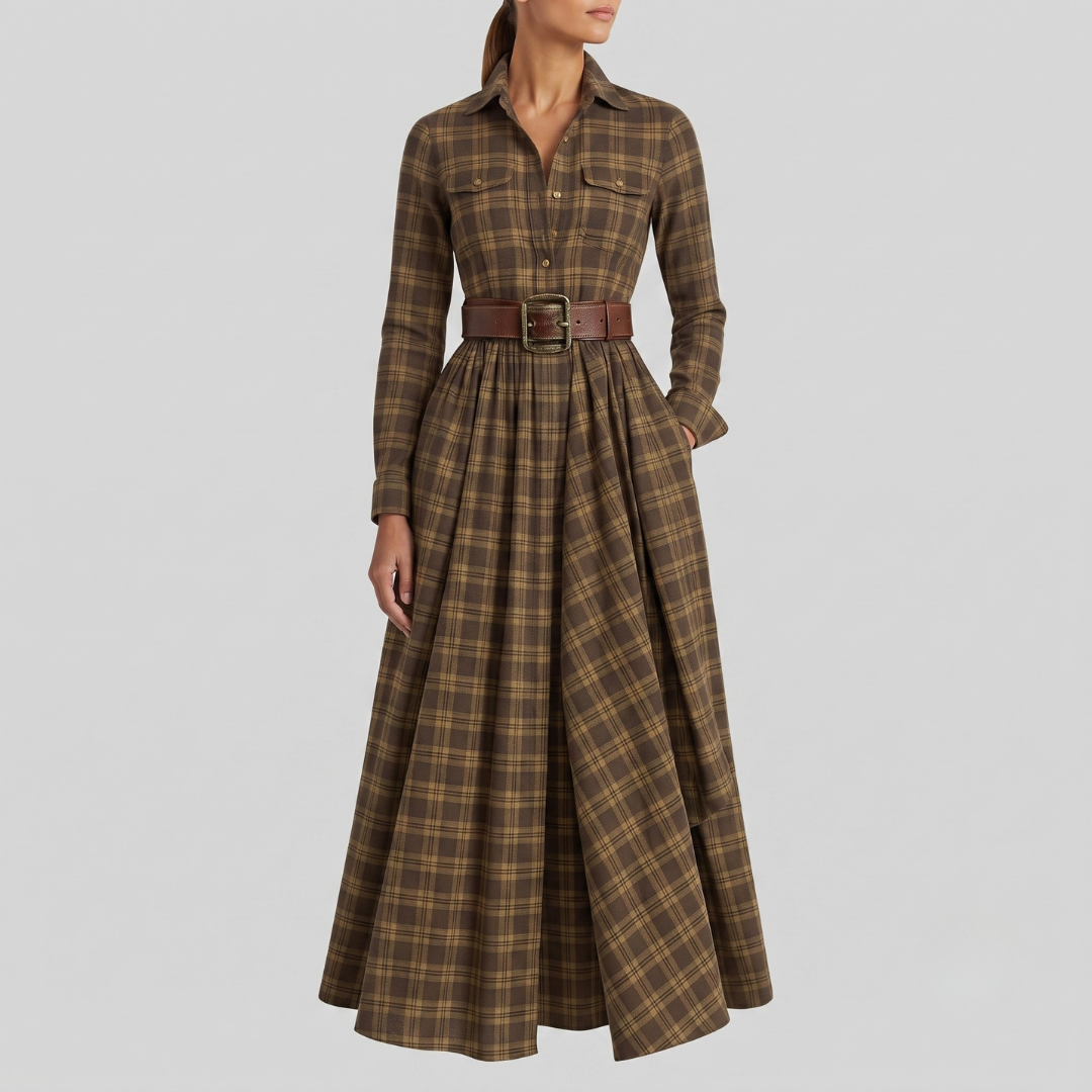 ELARA | Maxi dress with button front