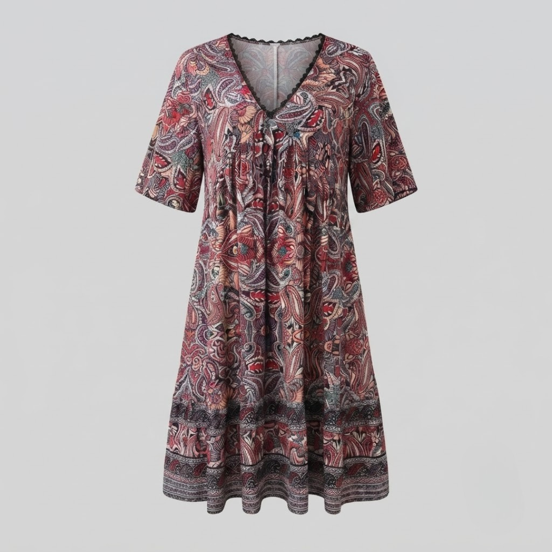 MARIE | Swing dress with boho print