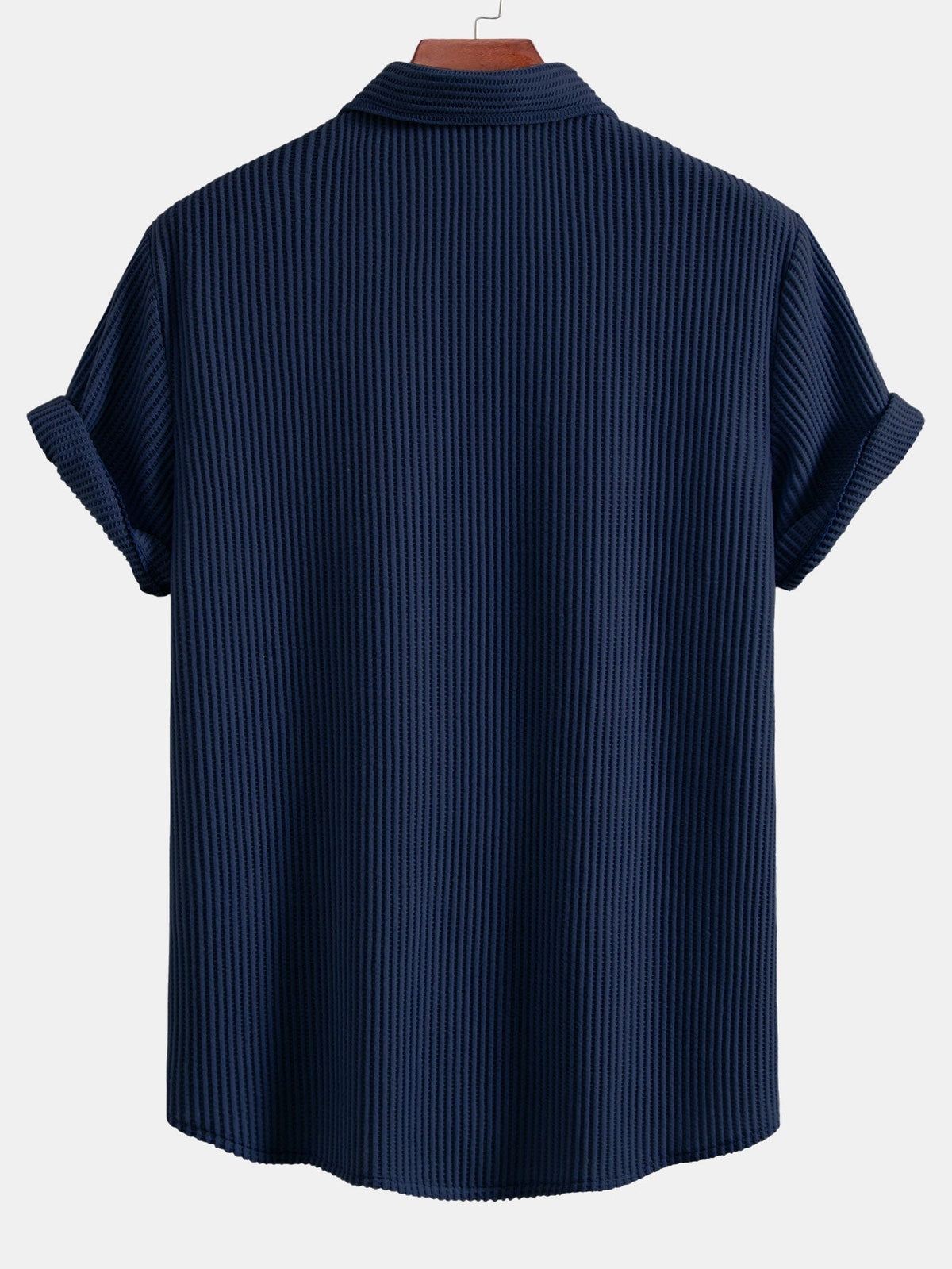 JACK | Waffle-knit shirt with button front