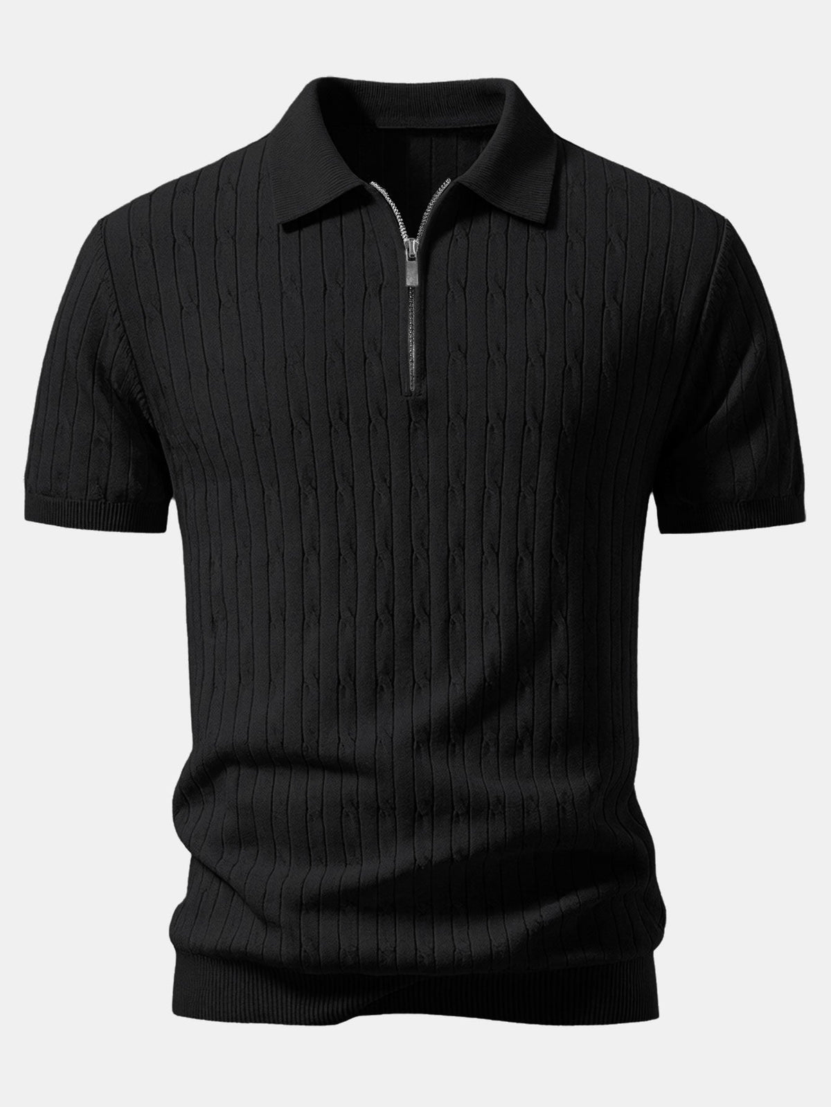 HENRY | Set with zip polo and tapered trousers