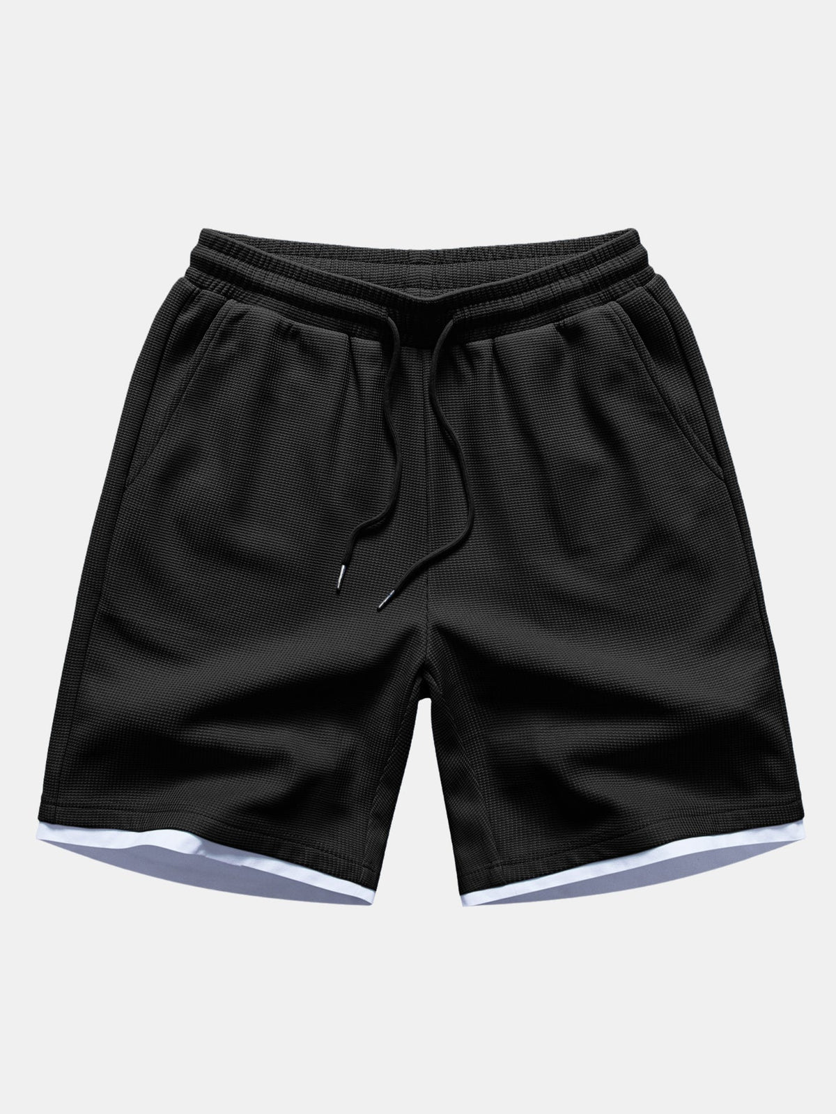 ELLA | Shorts with waffle-knit texture