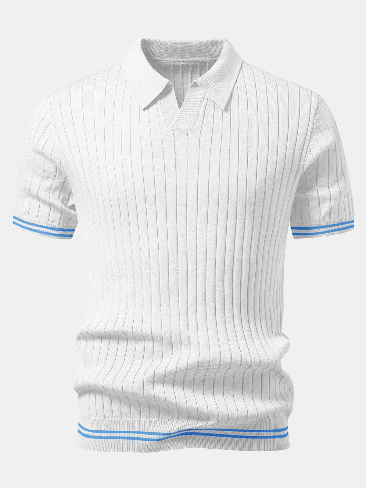 FREDDIE | Knit polo with Johnny collar