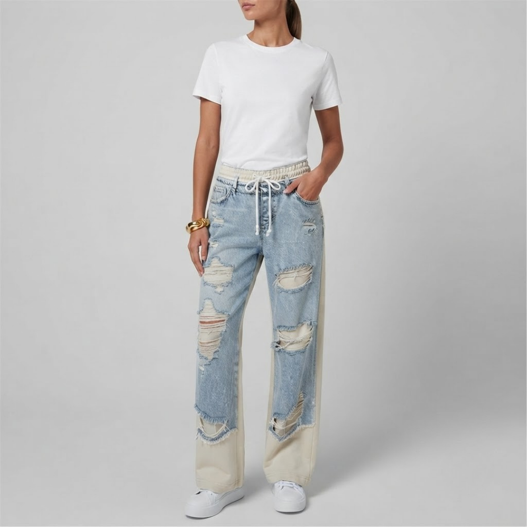 ELLA | Baggy jeans with jogger insert