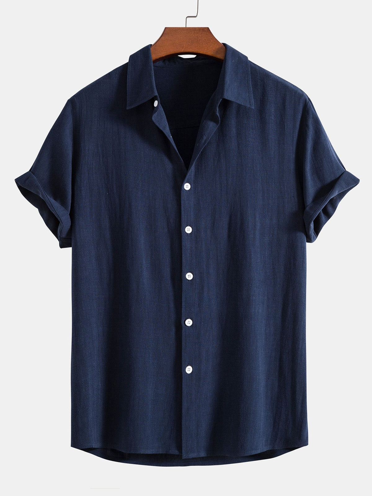 TEDDY | Button shirt with linen-blend weave