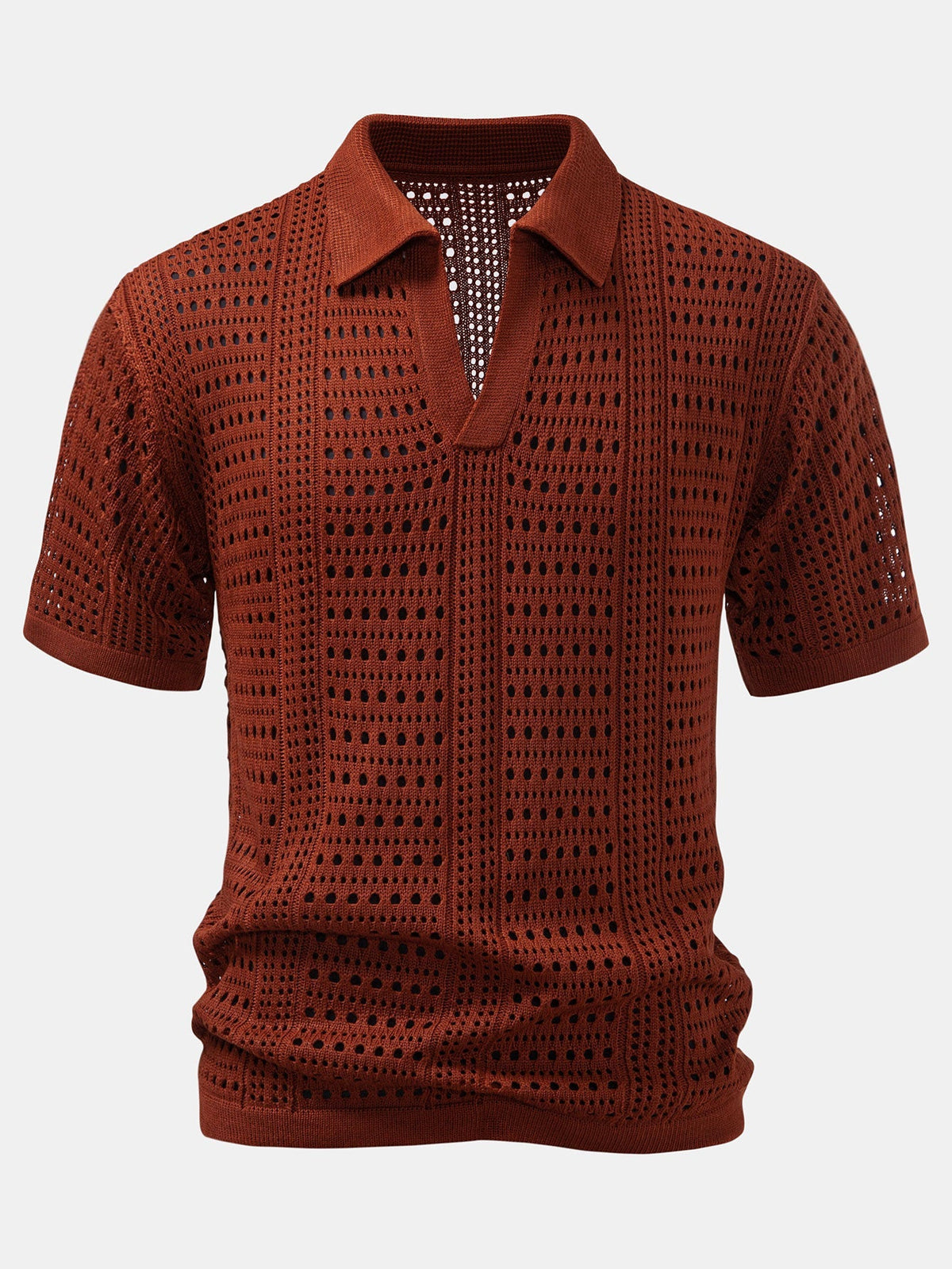 CHARLIE | Set with open-knit polo