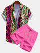 ELLA | Set with leopard print shorts