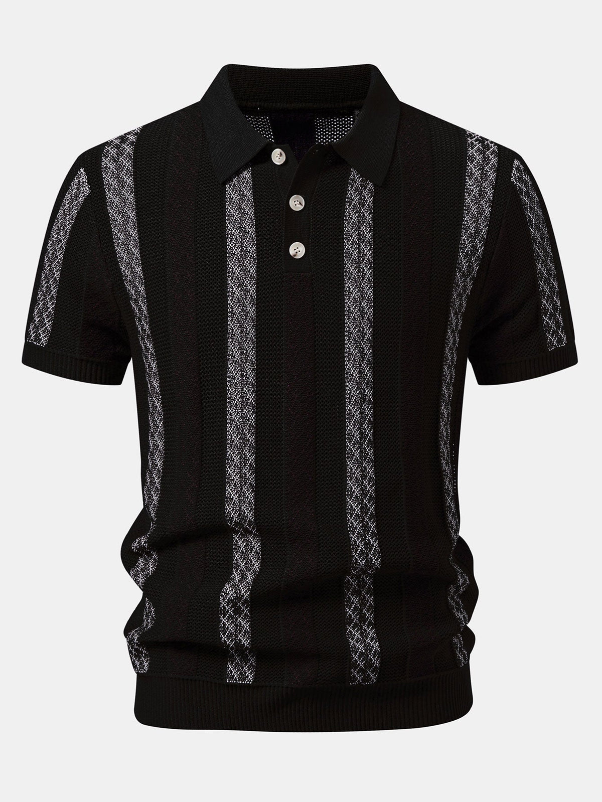 FELIX | Set with striped knit polo