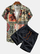 FREDDIE | Shirt and shorts set with all-over print