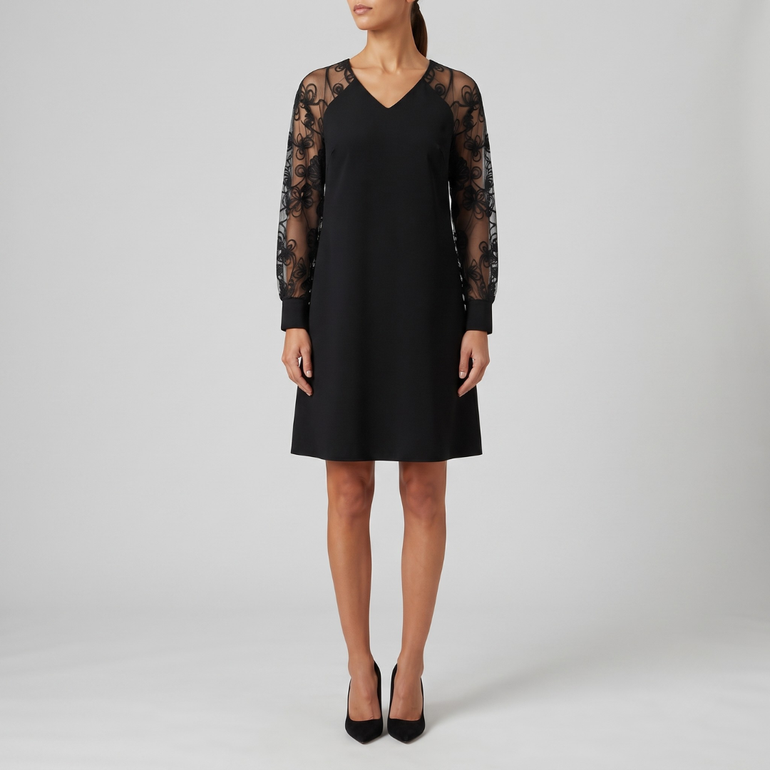 GISELLE | Lace dress with long sleeves