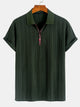 GEORGE | Polo with half-zip and herringbone texture