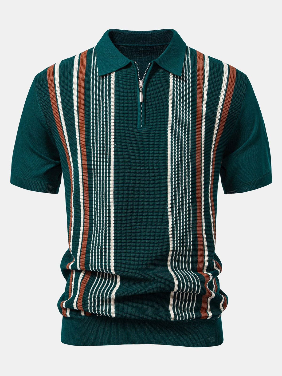LIAM | Knit polo with quarter-zip