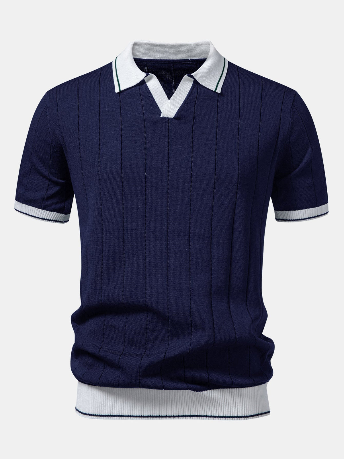 MIA | Set with ribbed polo and tapered trousers