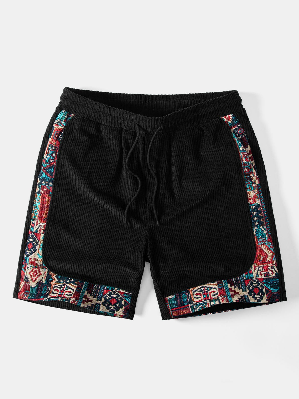 GRACE | Shorts with ethnic patchwork print