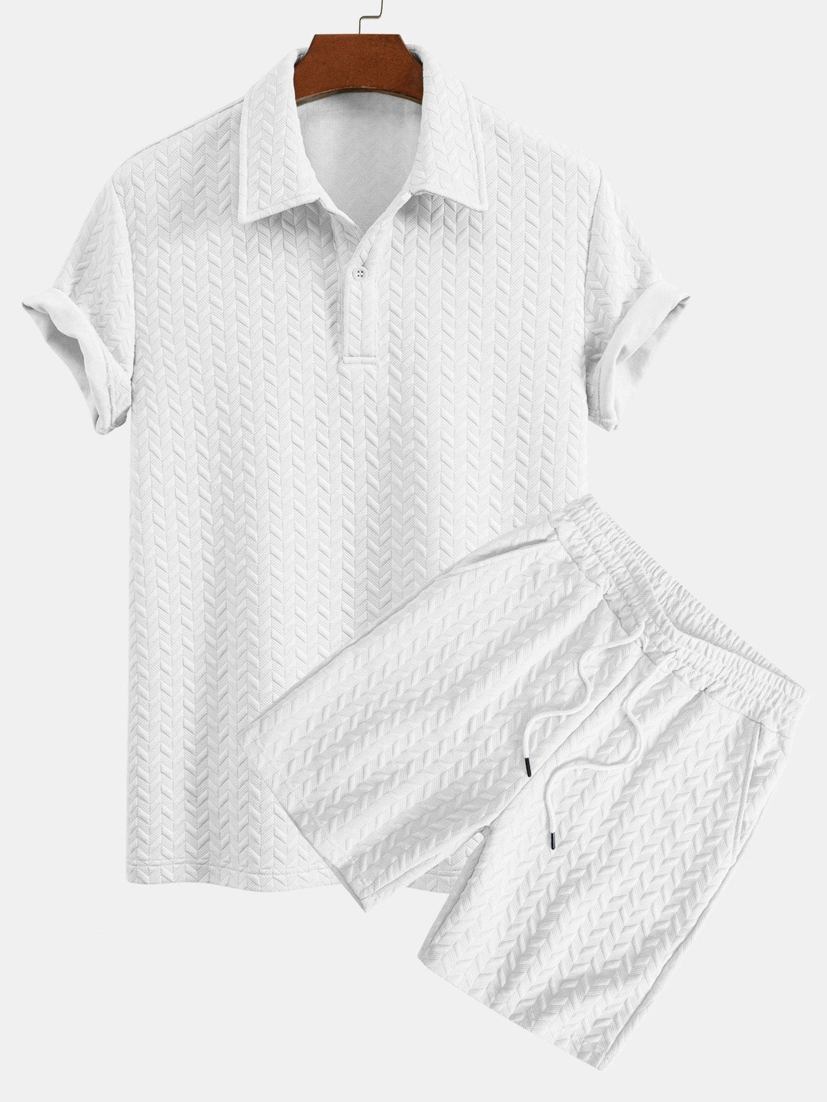 REMI | Set with jacquard shorts