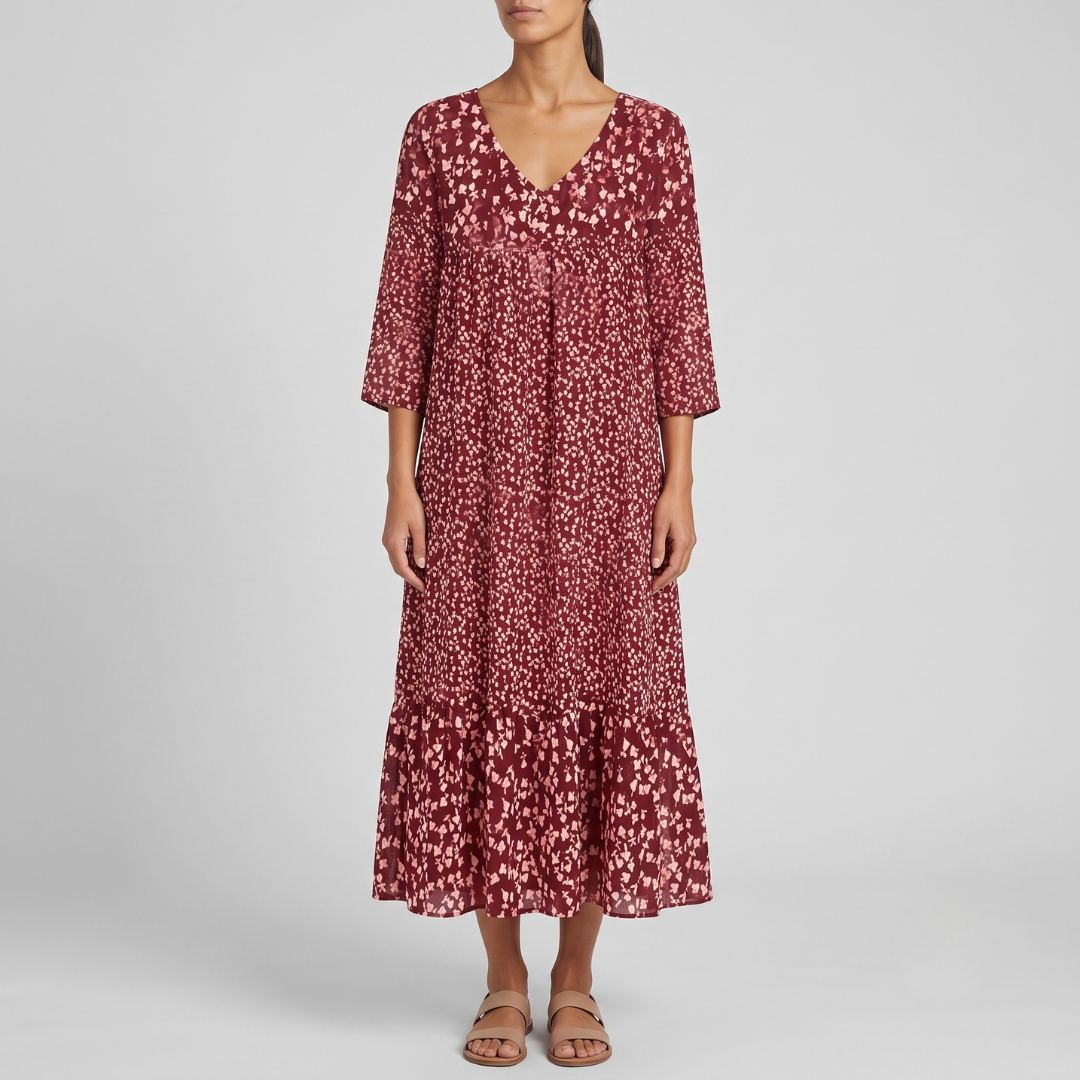AUDREY | Midi dress with flattering silhouette