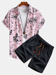 OLIVER | Shirt and shorts set with all-over print