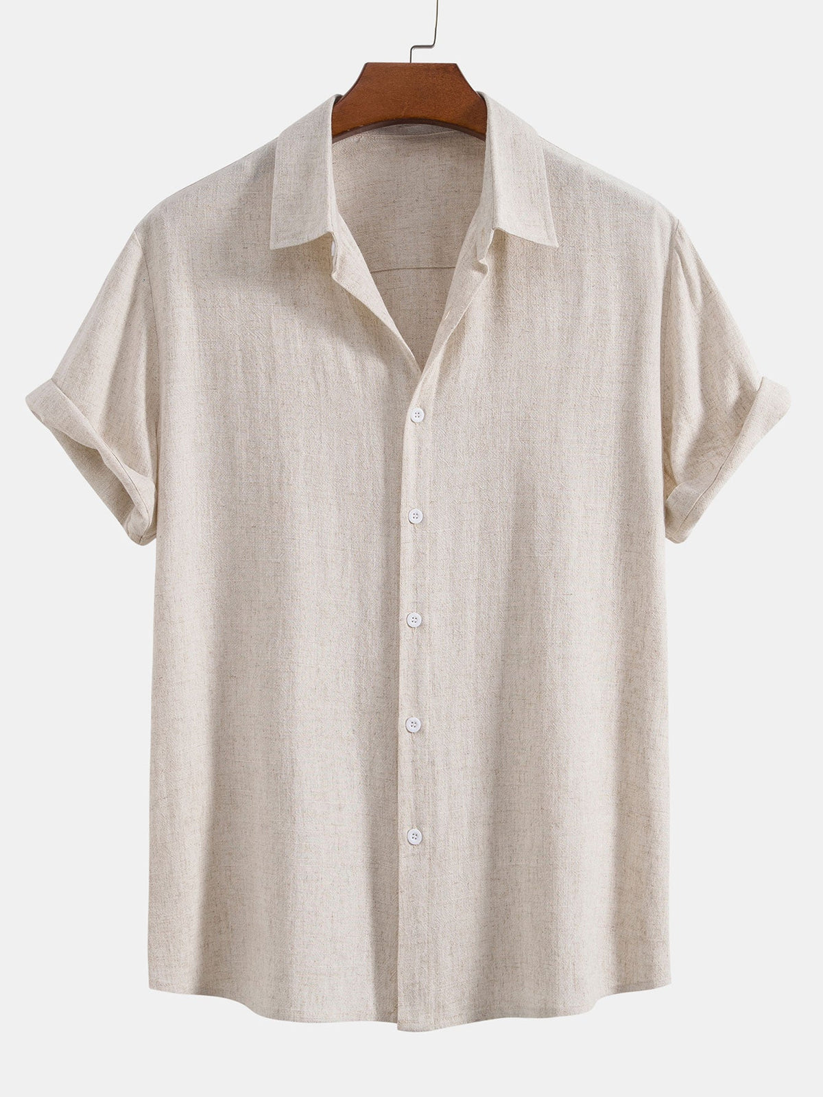 TEDDY | Button shirt with linen-blend weave