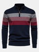 FREYA | Striped sweater with zip collar