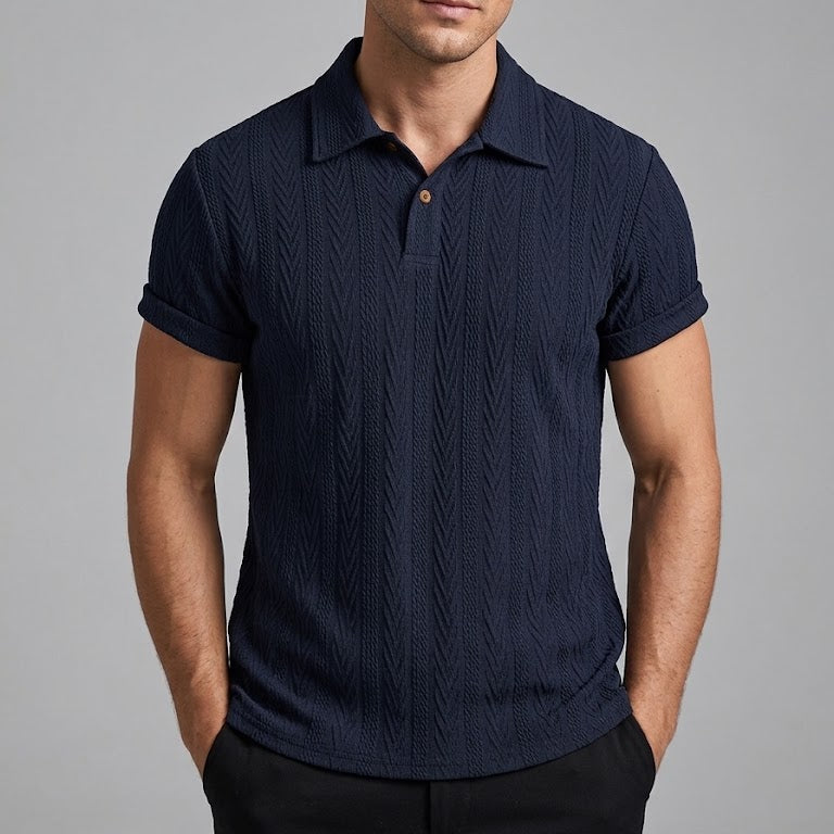 OLIVER | Polo shirt with random print