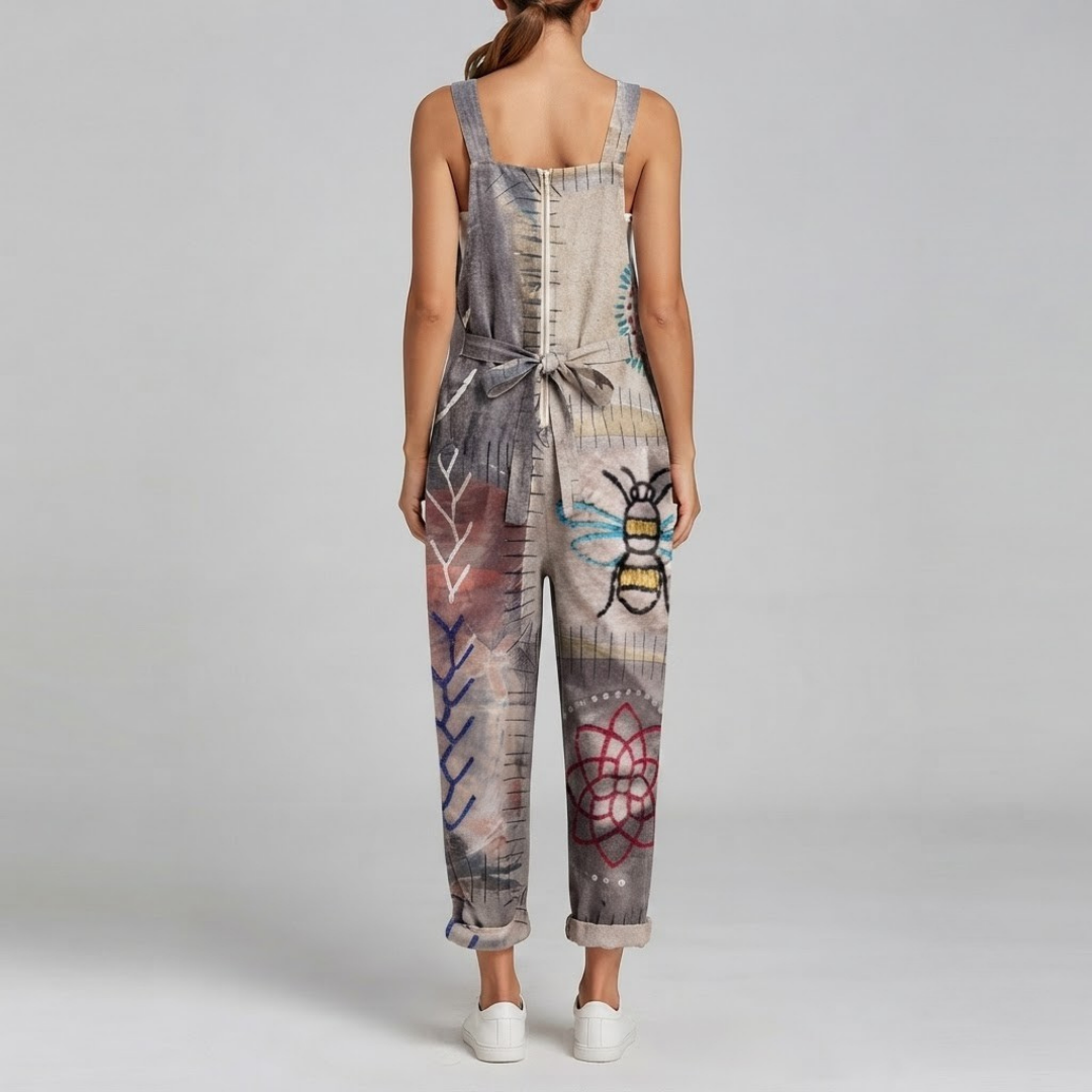 ELLA | Jumpsuit with bee graphic print