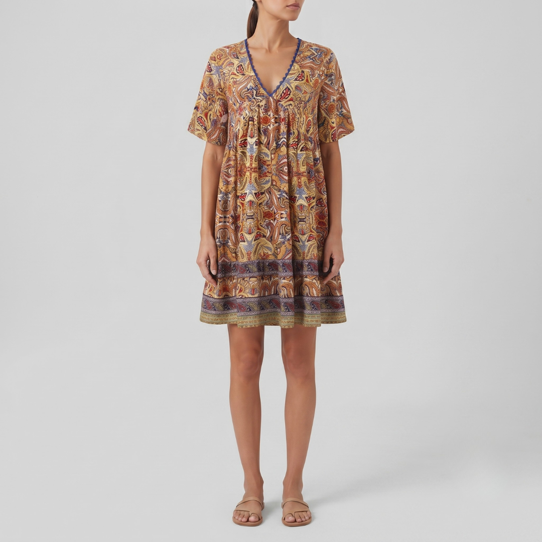 MARIE | Swing dress with boho print