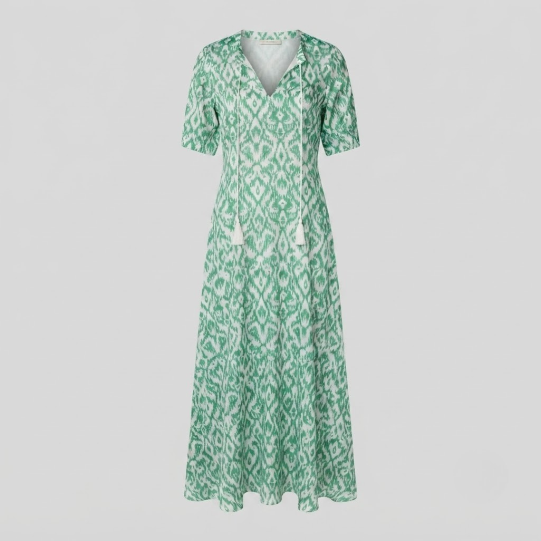 NAYA | Midi dress with geometric print