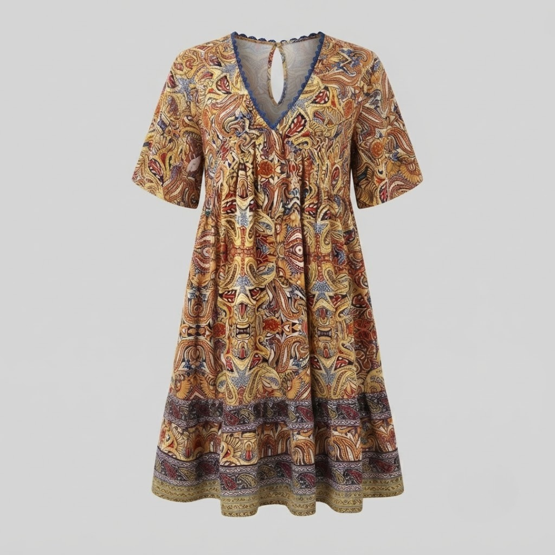 MARIE | Swing dress with boho print