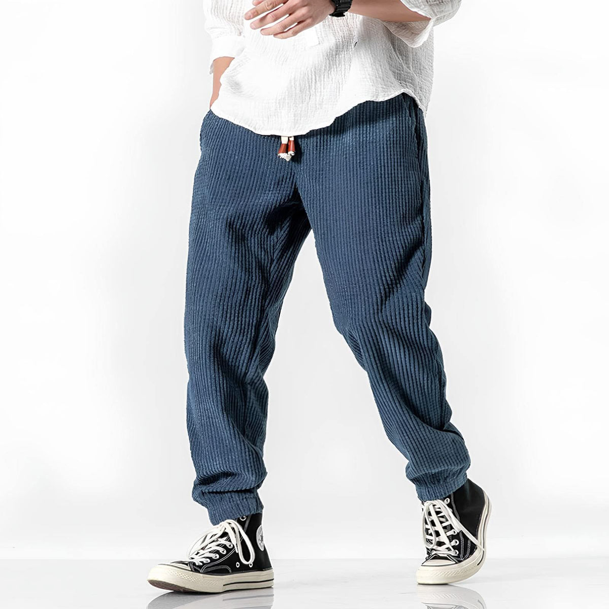 EVE | Trousers with soft-touch finish