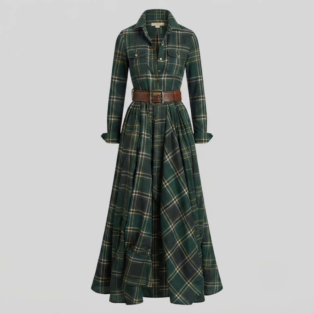 ELARA | Maxi dress with button front