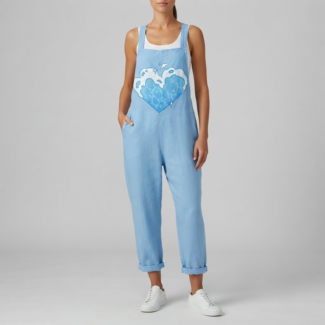 AVA | Printed jumpsuit with adjustable straps