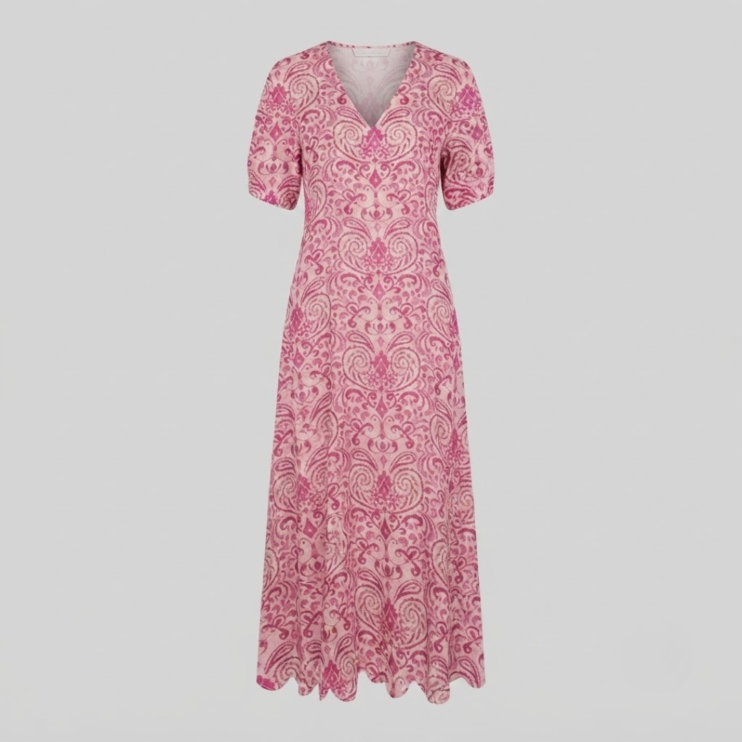 NAYA | Midi dress with geometric print