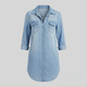 GRACE | Midi shirt dress with relaxed fit