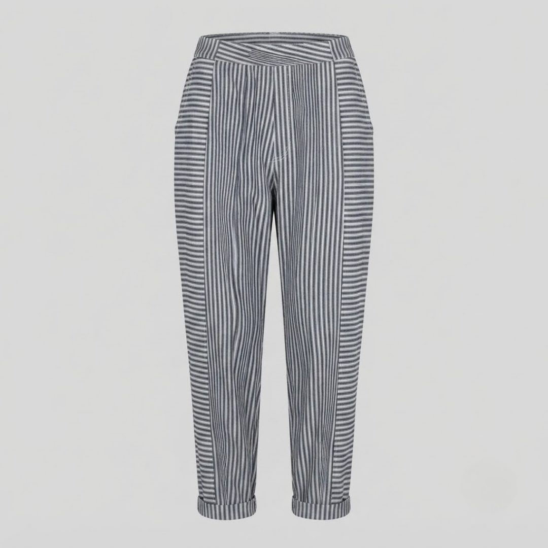 DAHLIA | Relaxed fit trousers with stripe pattern
