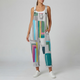 DANI | Jumpsuit with geometric colourblock print