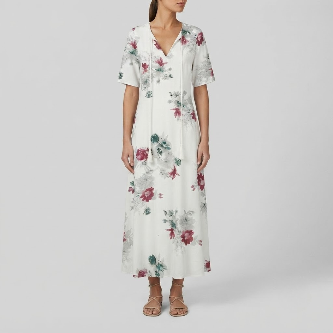 NAYA | Midi dress with geometric print