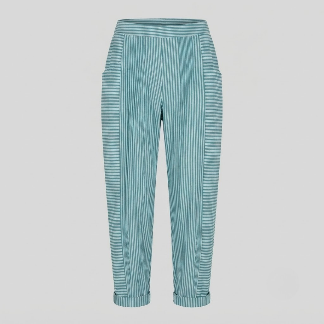 DAHLIA | Relaxed fit trousers with stripe pattern