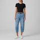 POPPY | Cropped cargo jeans with wide leg