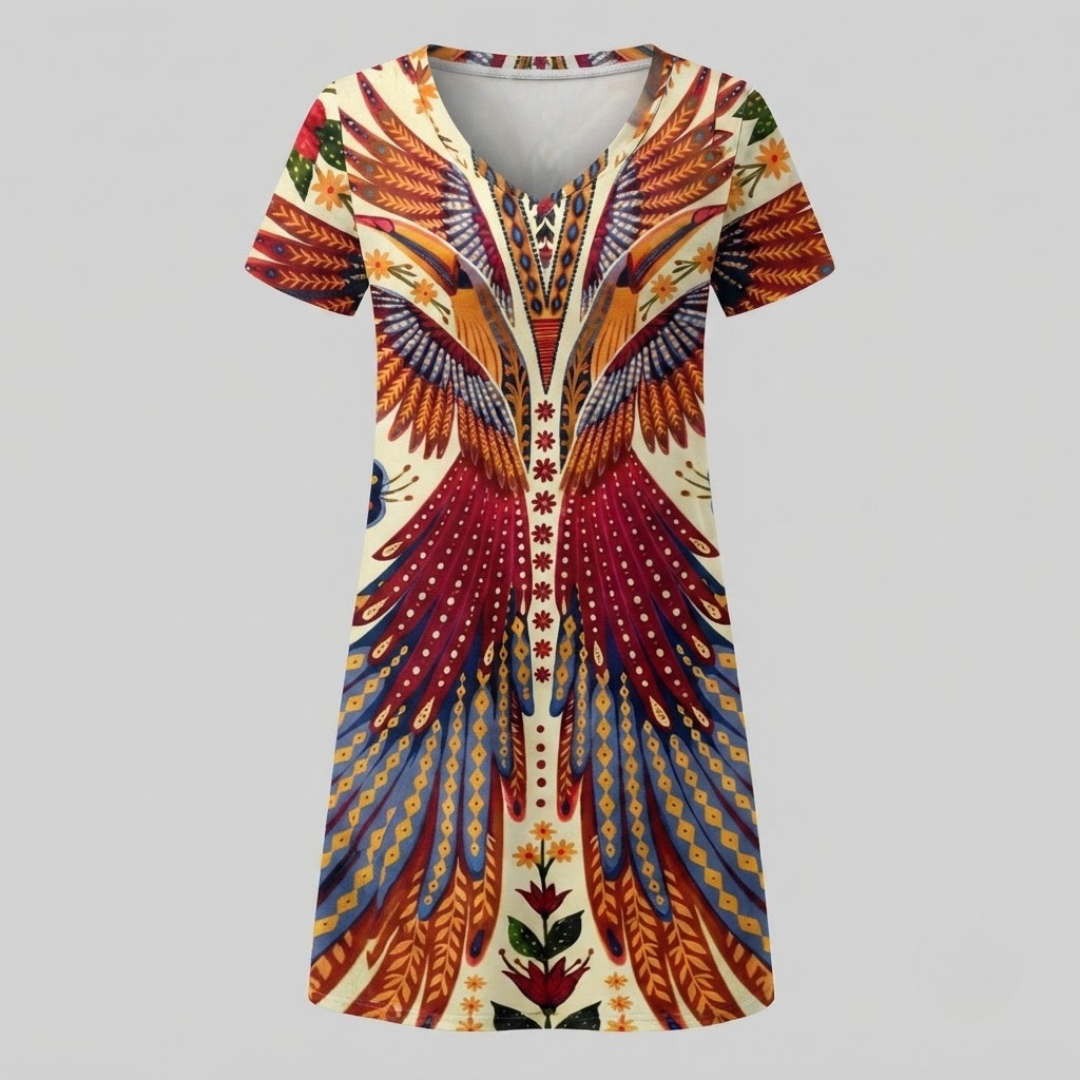 REESE | Summer dress with ethnic print