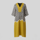CLAIRE | Midi dress with artistic print