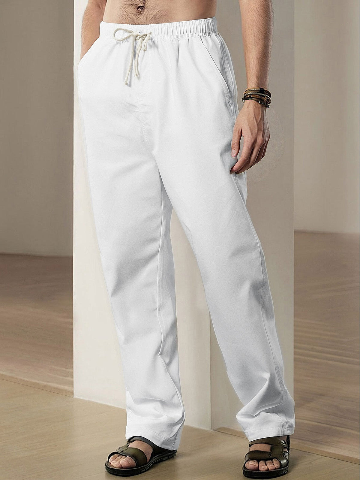 IMOGEN | Straight-leg trousers with wide hem