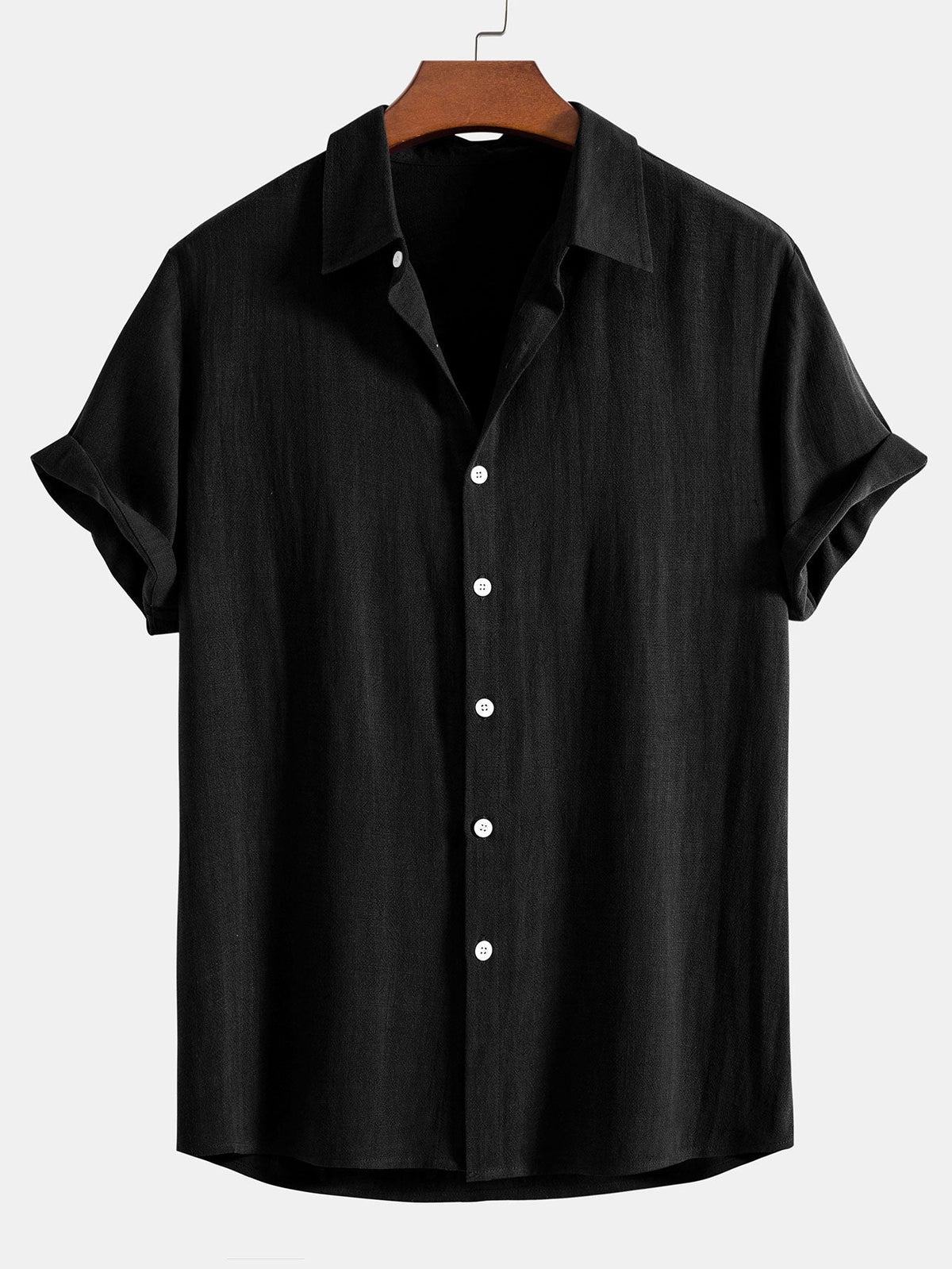TEDDY | Button shirt with linen-blend weave