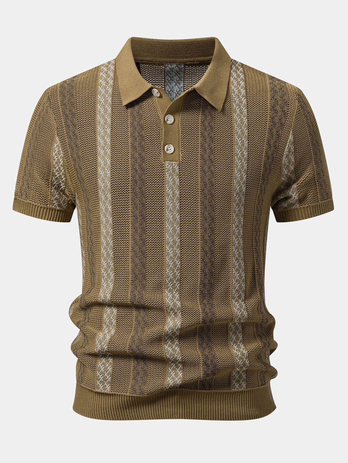 FELIX | Set with striped knit polo