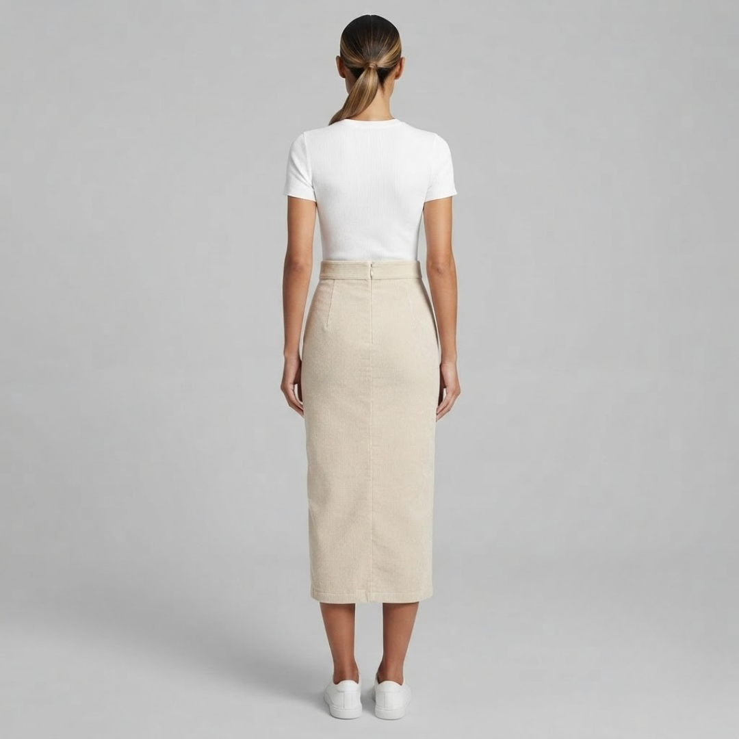 JEMIMA | Bodycon skirt with corduroy texture