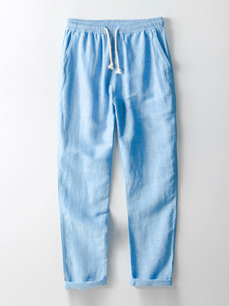 ELLA | Straight-leg trousers in woven fabric