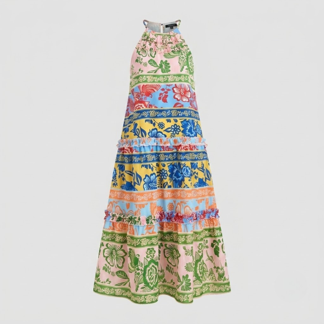 LOREN | Maxi dress with halter neckline
