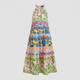 LOREN | Maxi dress with halter neckline
