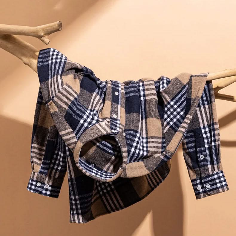 GRAYSON | Flannel shirt with button-down collar