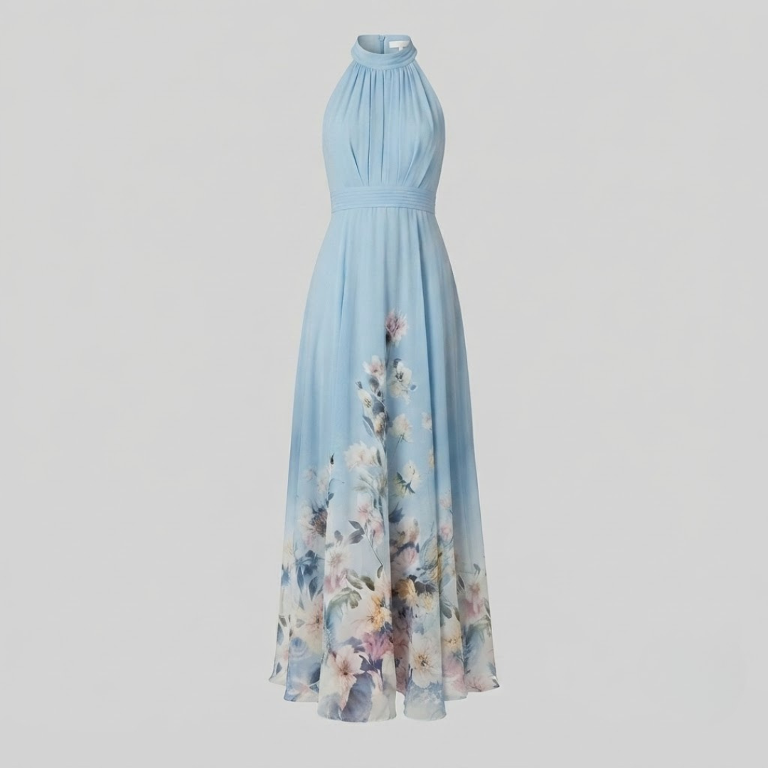 KALI | Maxi dress with halter neckline