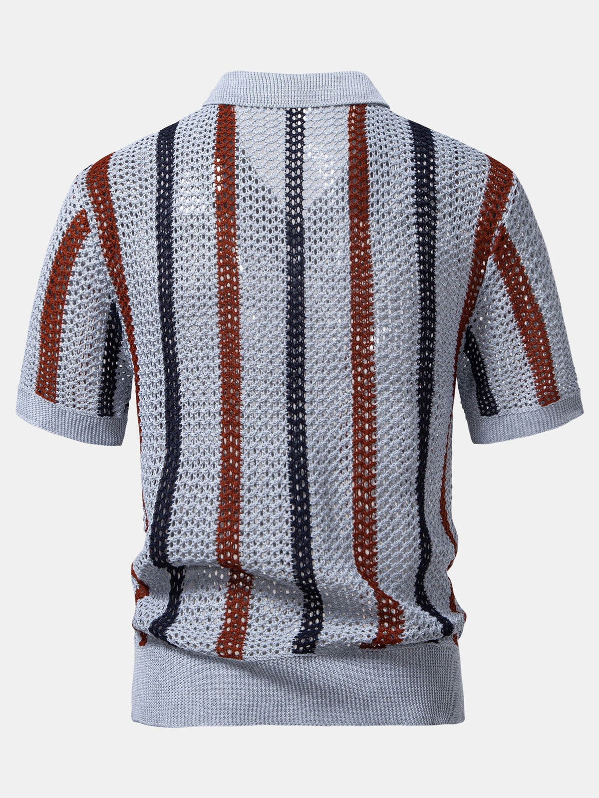 GEORGE | Set with striped crochet polo